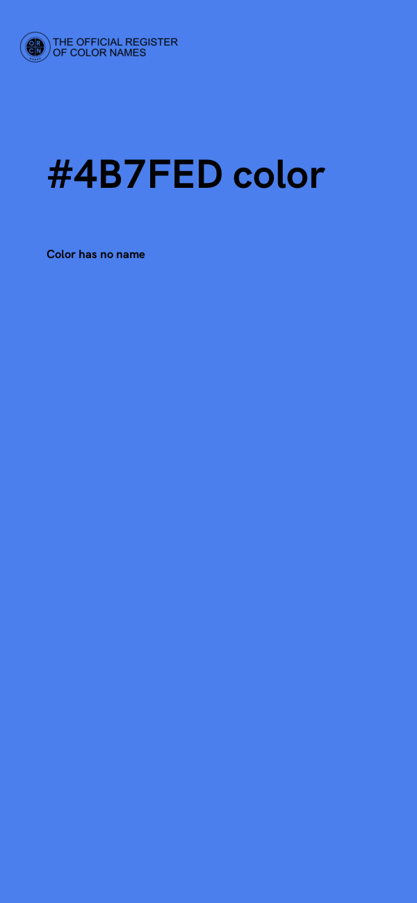 #4B7FED color image