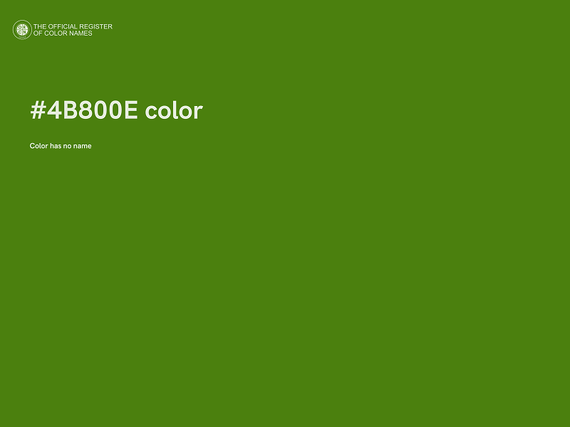 #4B800E color image