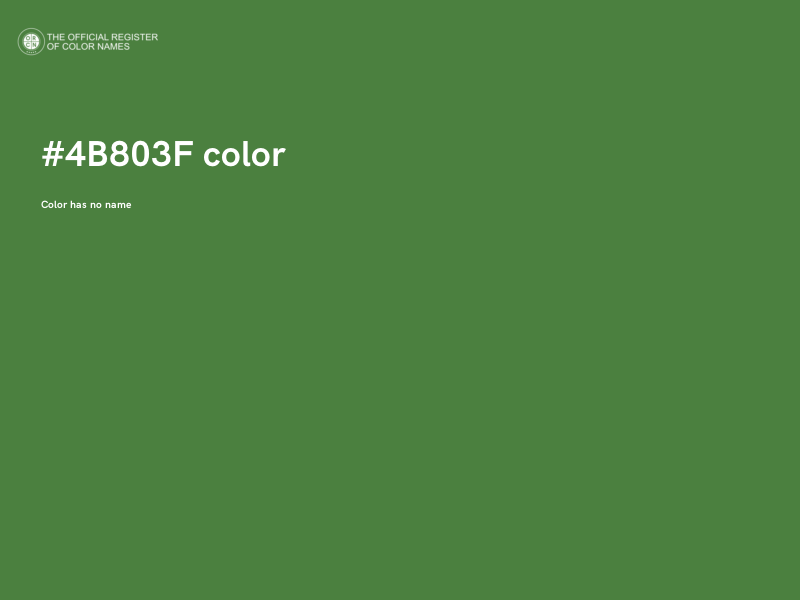 #4B803F color image