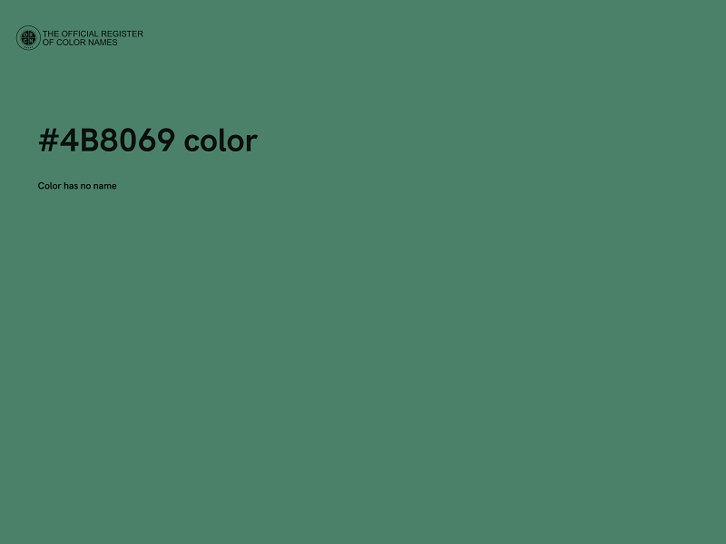#4B8069 color image