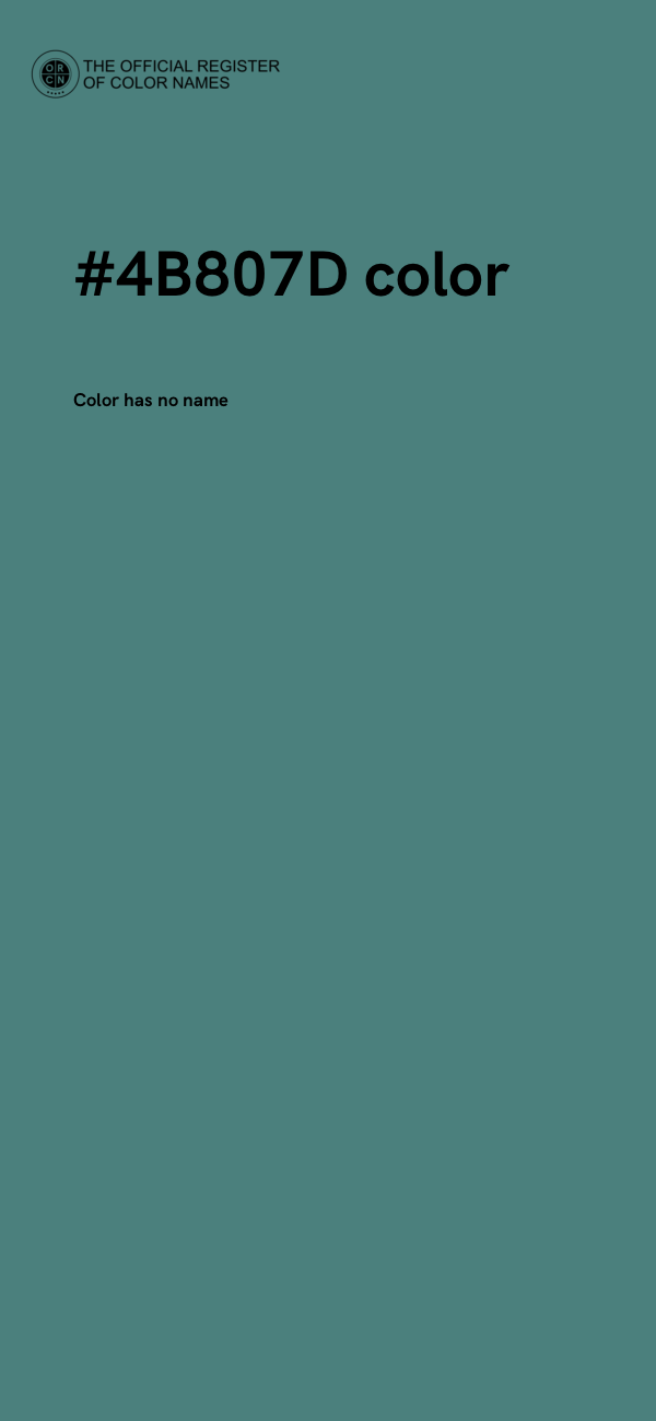 #4B807D color image
