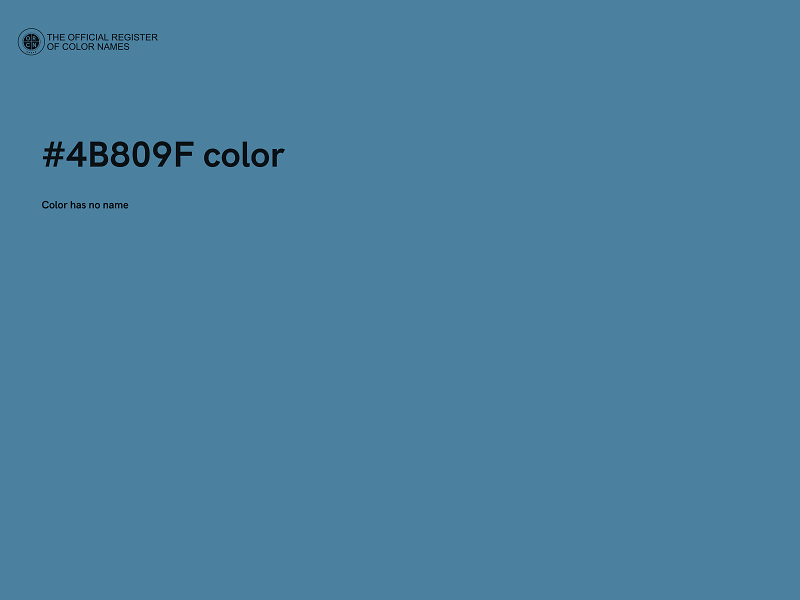 #4B809F color image