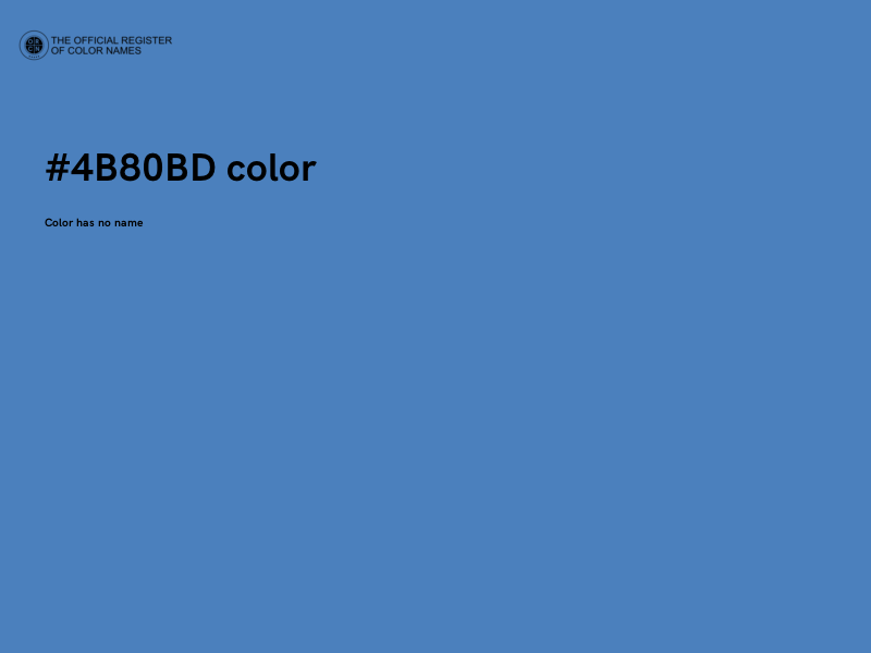 #4B80BD color image