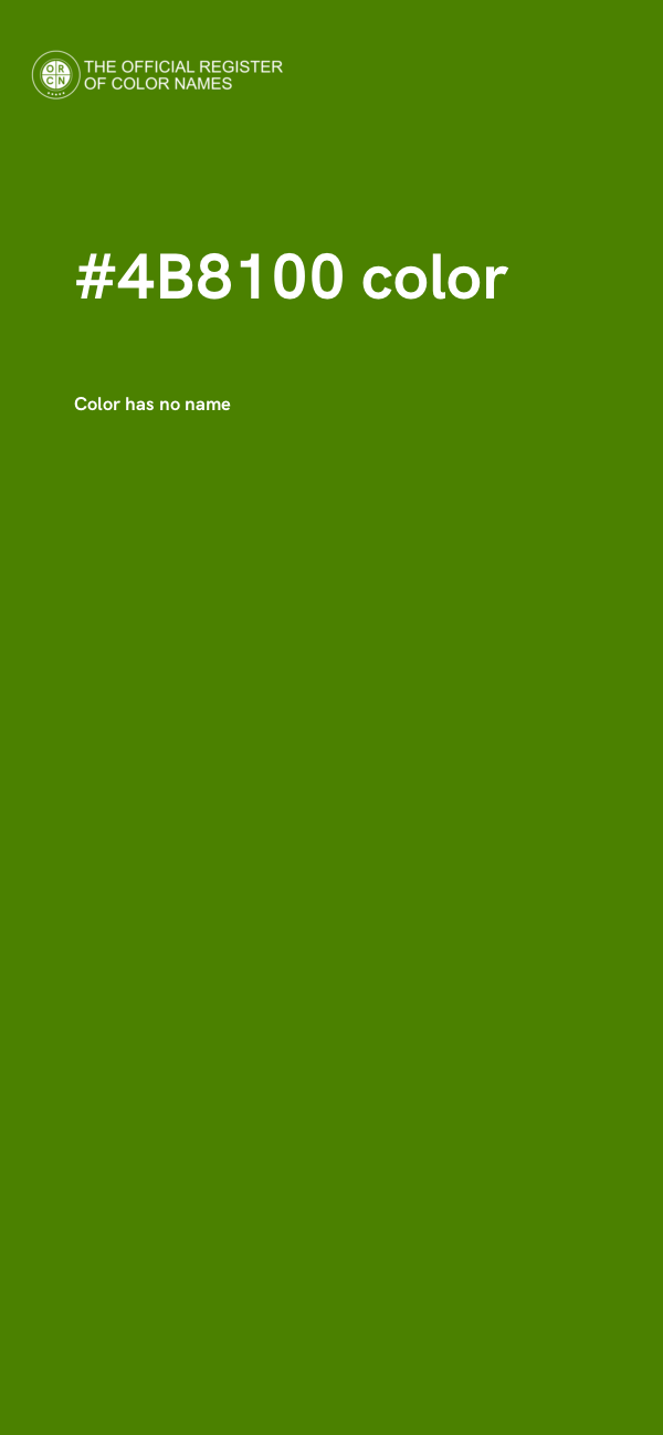 #4B8100 color image