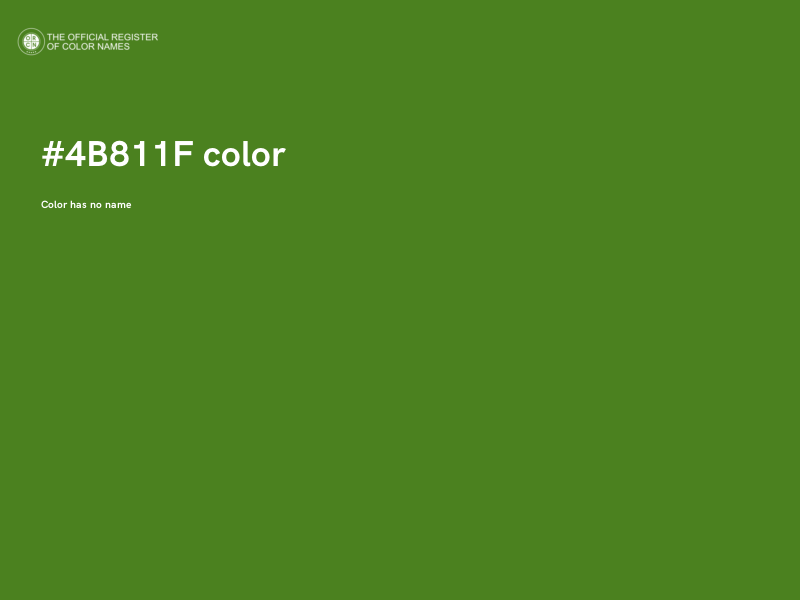 #4B811F color image
