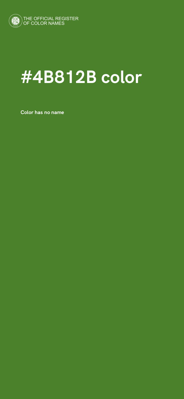 #4B812B color image
