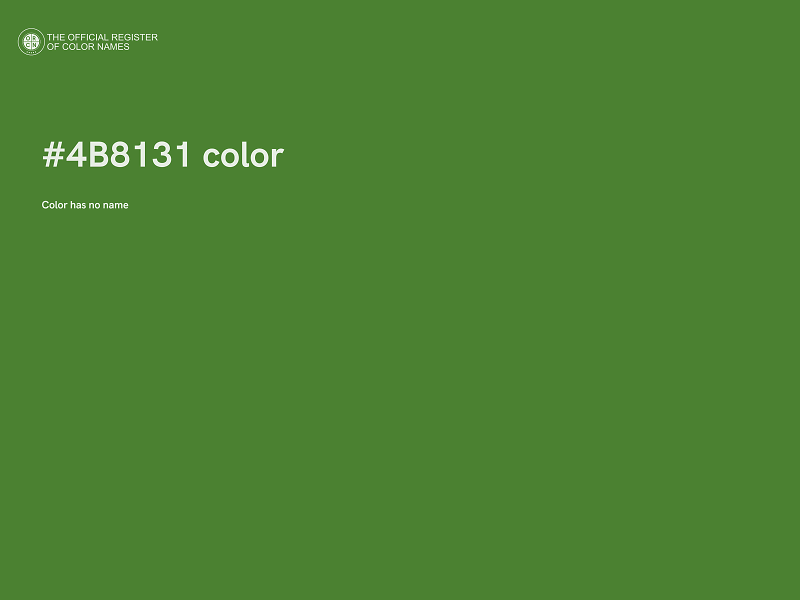 #4B8131 color image