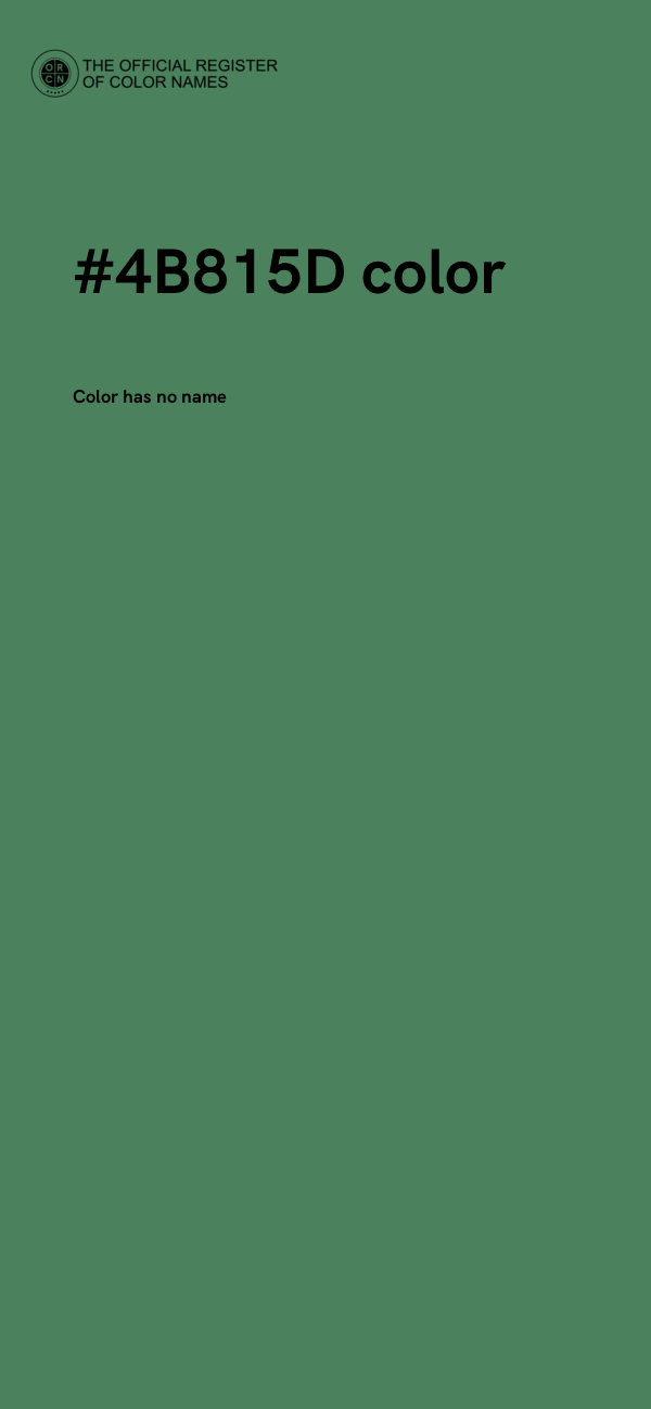 #4B815D color image
