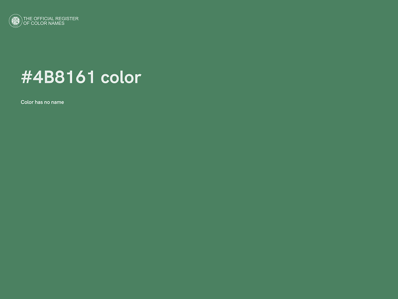 #4B8161 color image