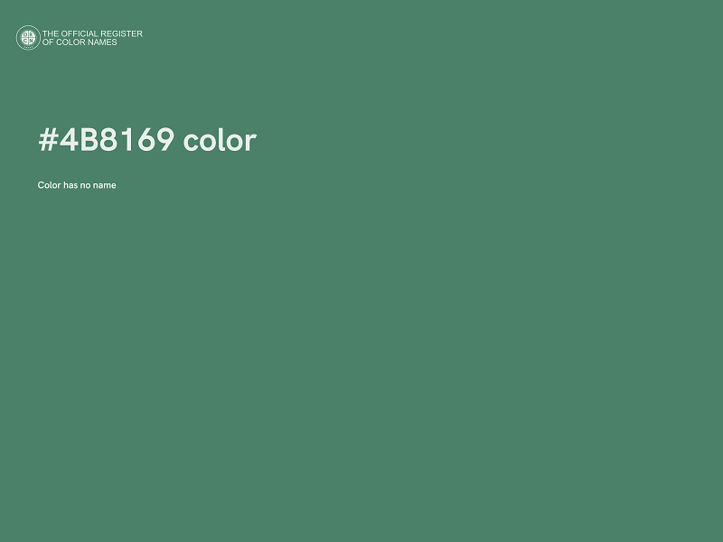 #4B8169 color image