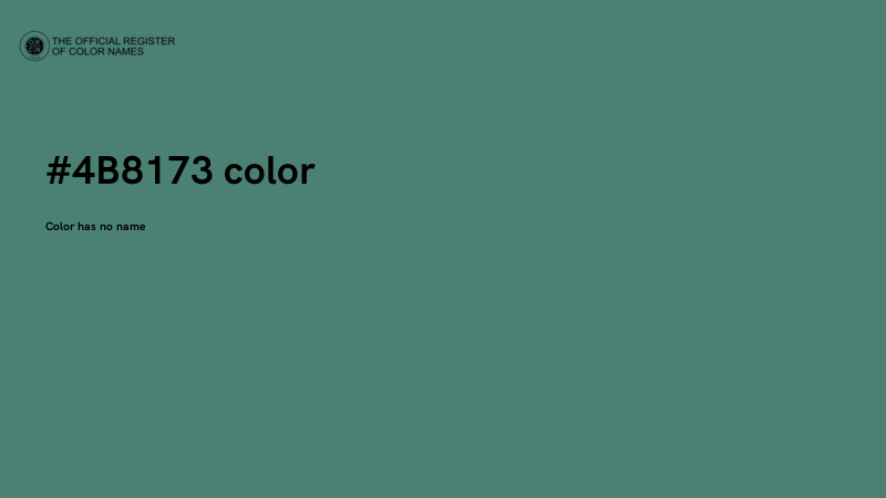 #4B8173 color image