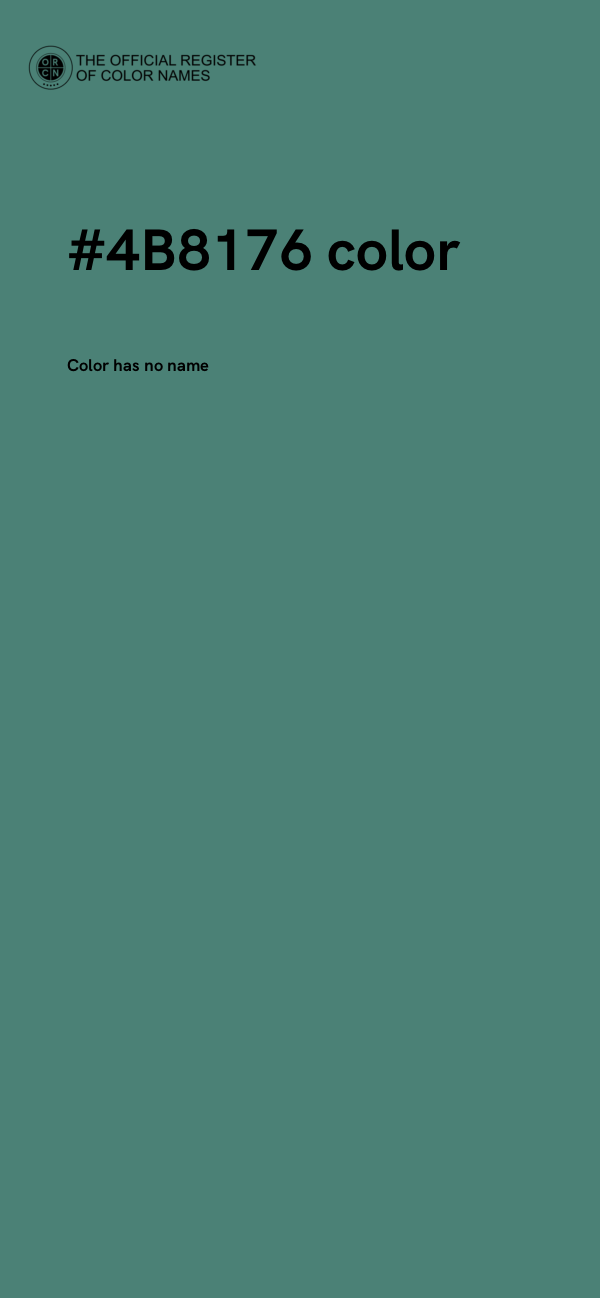 #4B8176 color image