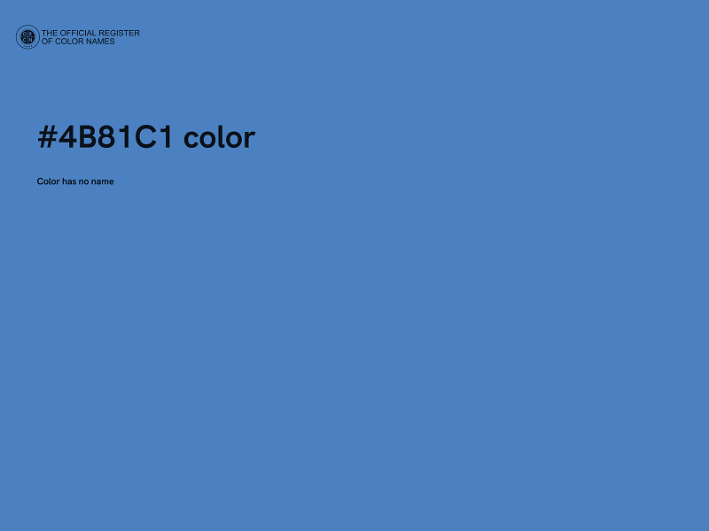 #4B81C1 color image