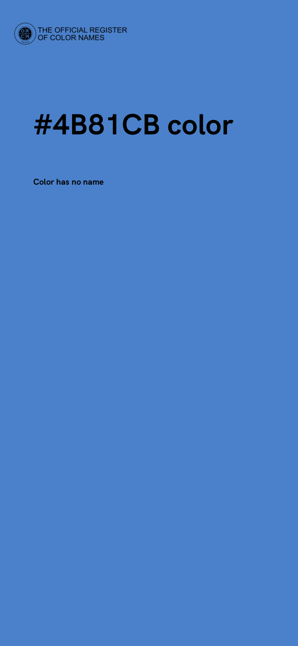 #4B81CB color image