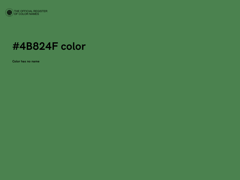 #4B824F color image