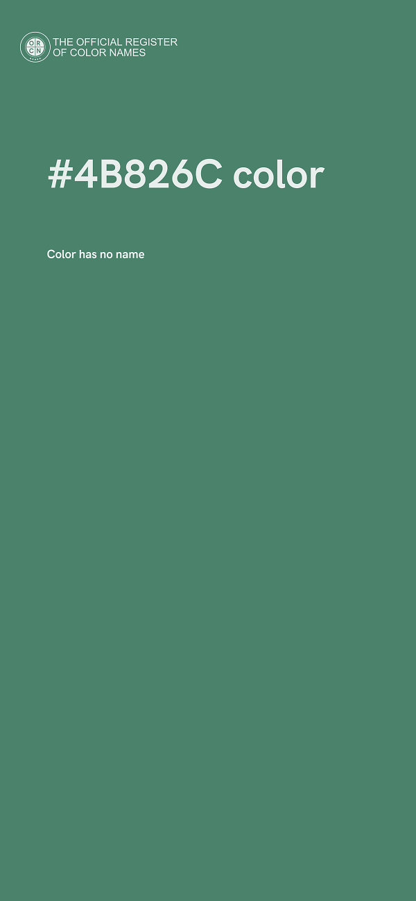 #4B826C color image