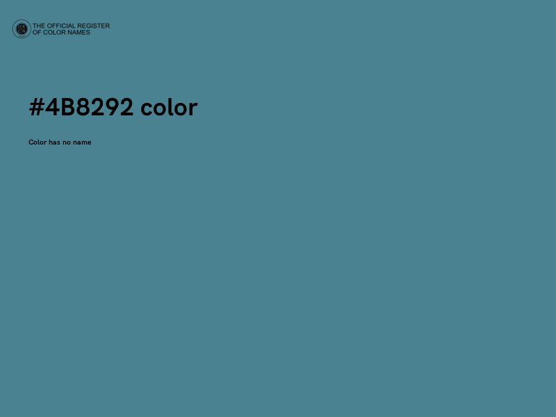 #4B8292 color image