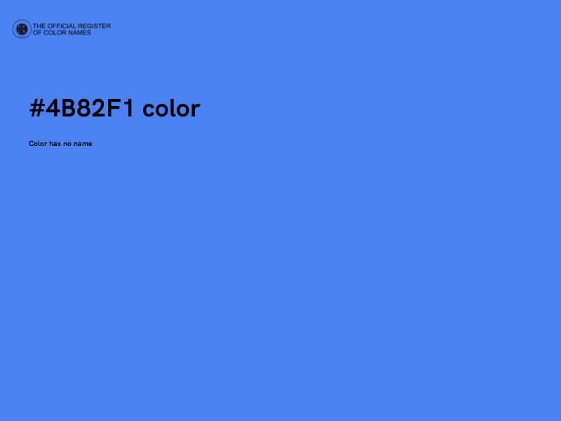 #4B82F1 color image