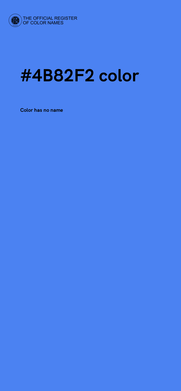 #4B82F2 color image