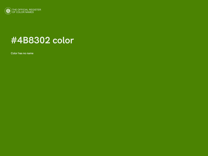 #4B8302 color image
