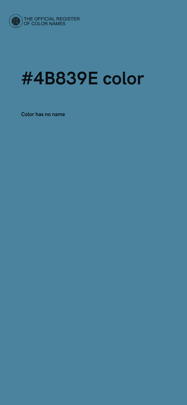 #4B839E color image