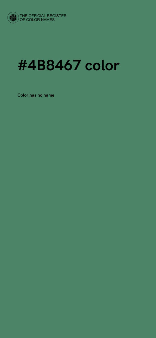 #4B8467 color image
