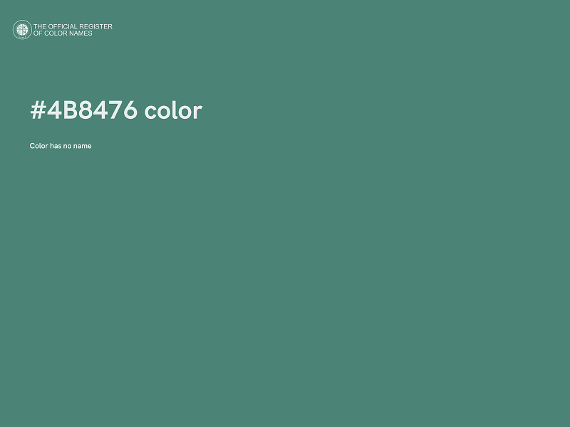 #4B8476 color image