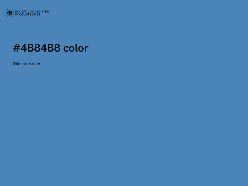 #4B84B8 color image