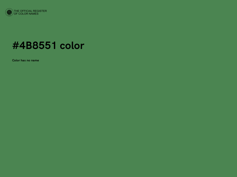 #4B8551 color image