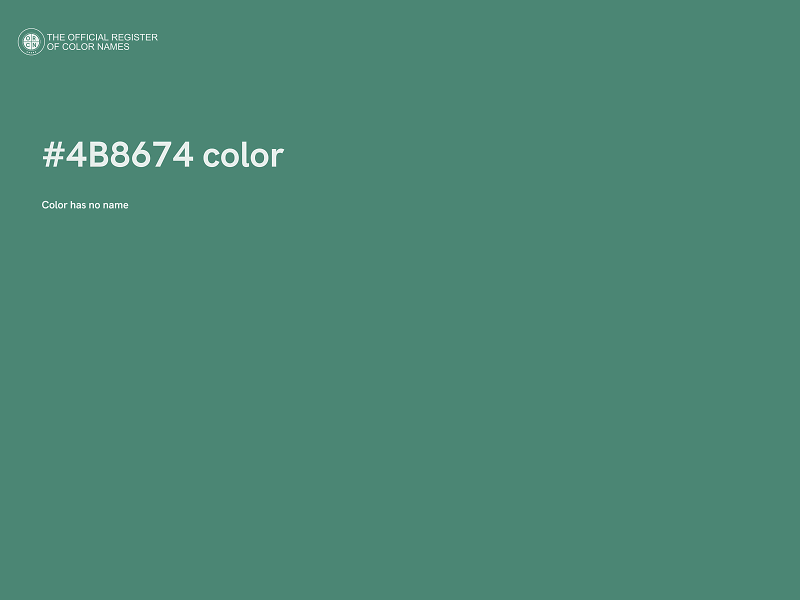 #4B8674 color image