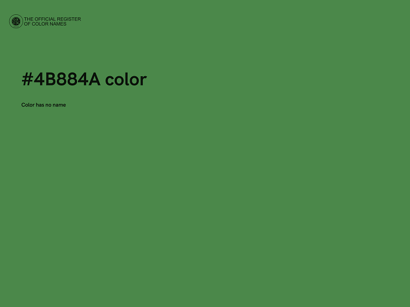 #4B884A color image