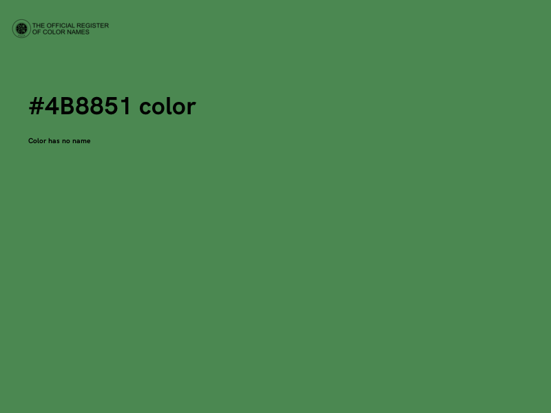 #4B8851 color image