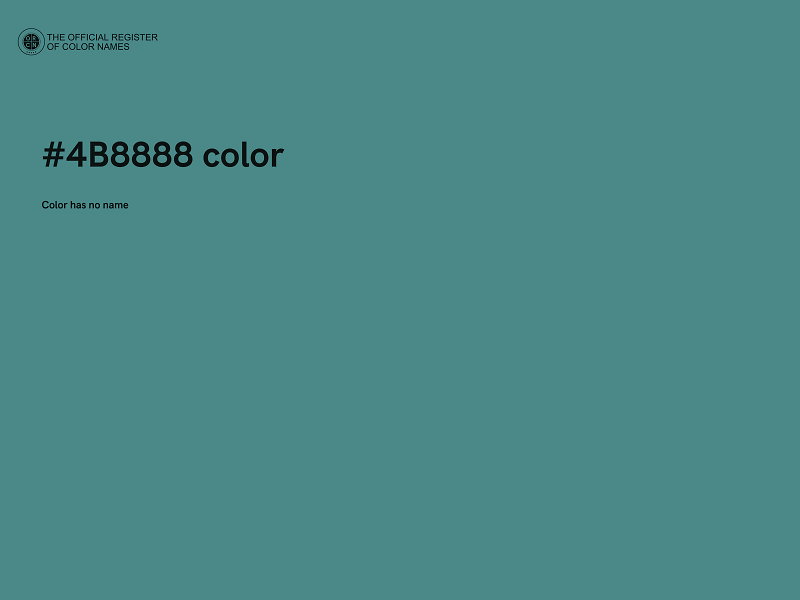 #4B8888 color image