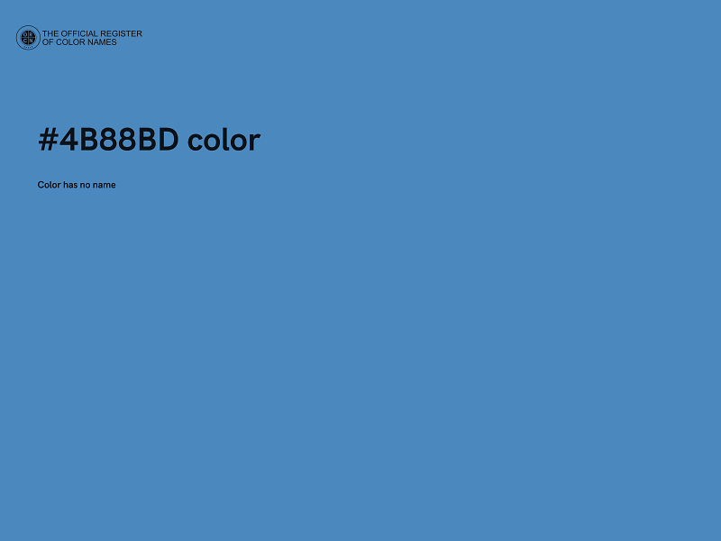 #4B88BD color image
