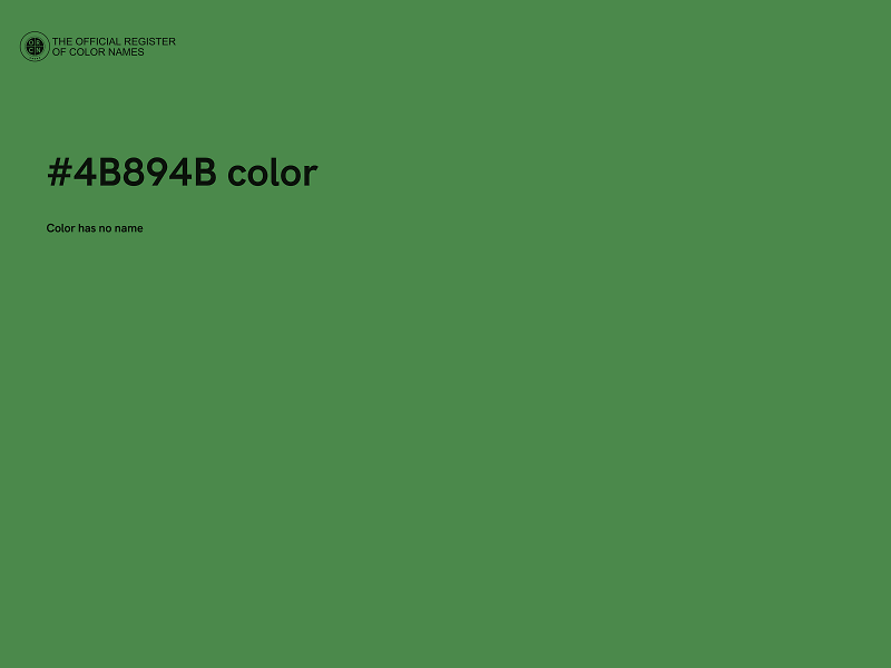 #4B894B color image
