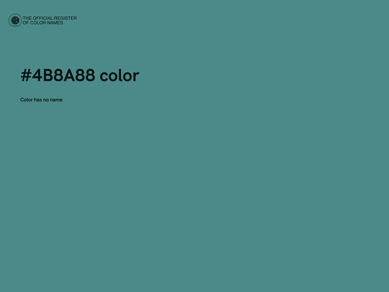 #4B8A88 color image