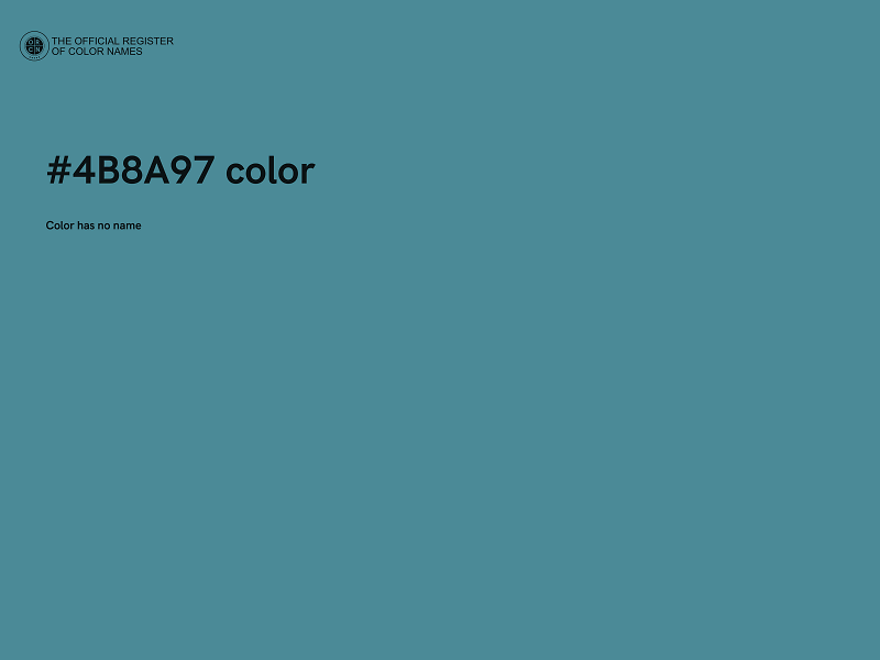 #4B8A97 color image