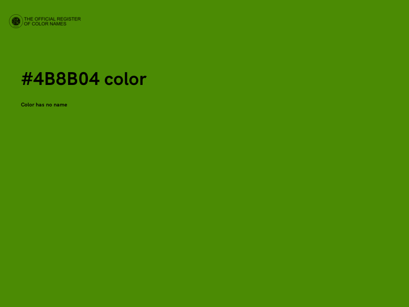 #4B8B04 color image