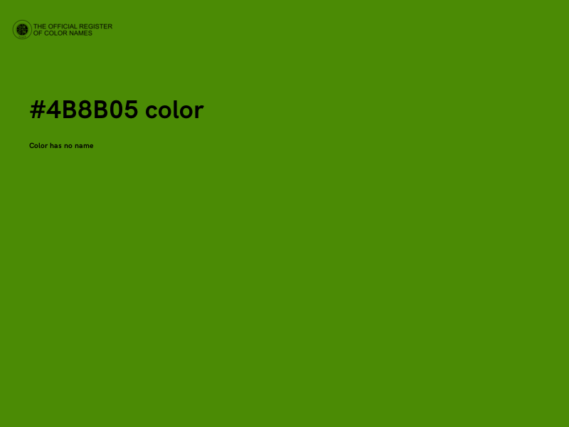 #4B8B05 color image