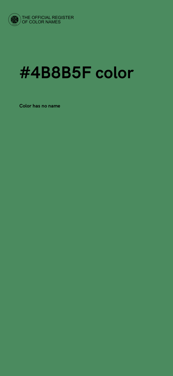 #4B8B5F color image