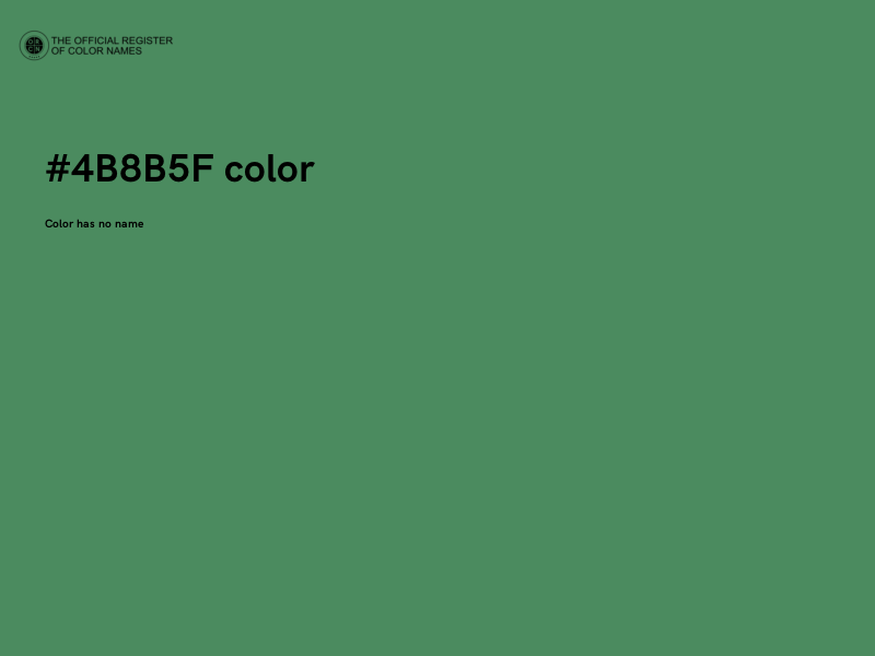 #4B8B5F color image