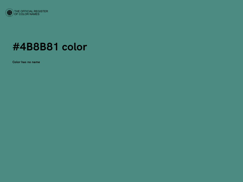 #4B8B81 color image
