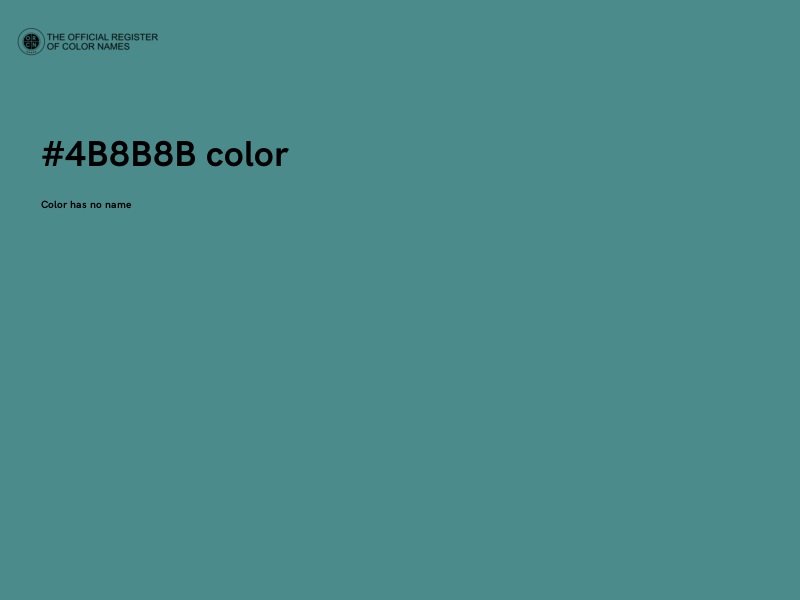 #4B8B8B color image