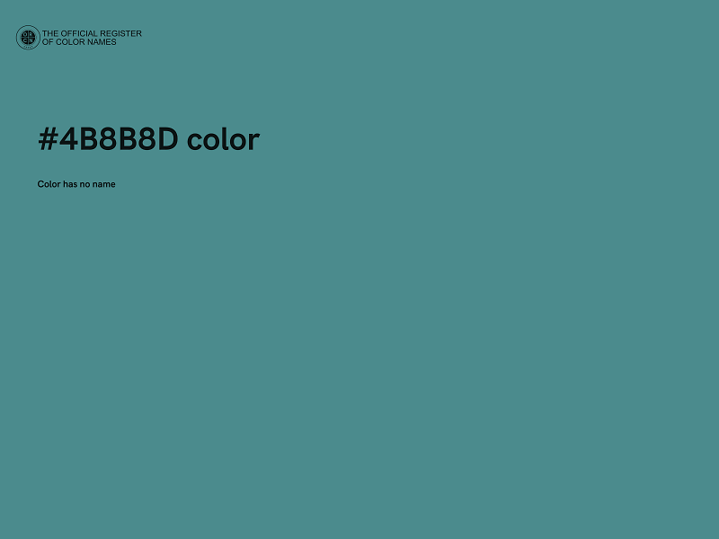 #4B8B8D color image