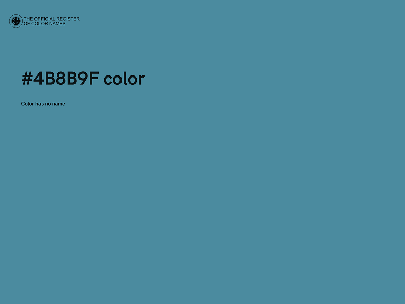 #4B8B9F color image