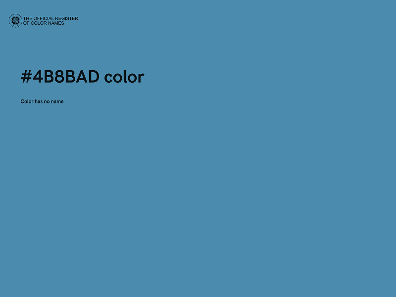 #4B8BAD color image