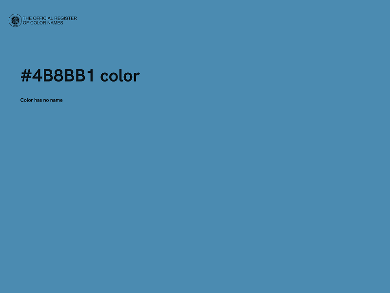 #4B8BB1 color image