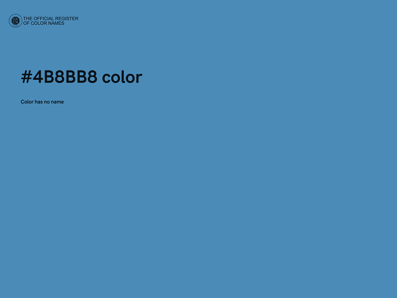 #4B8BB8 color image