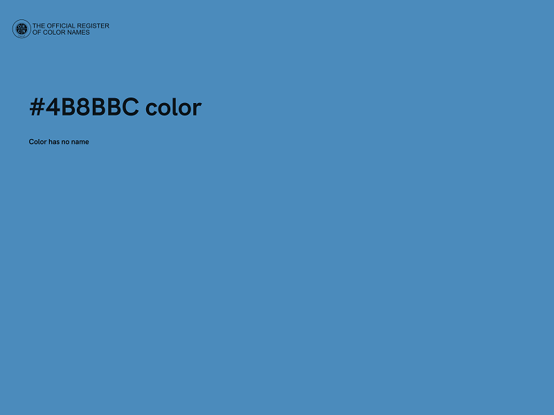 #4B8BBC color image