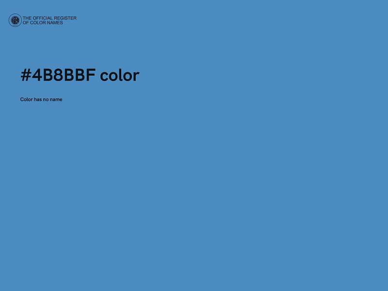 #4B8BBF color image